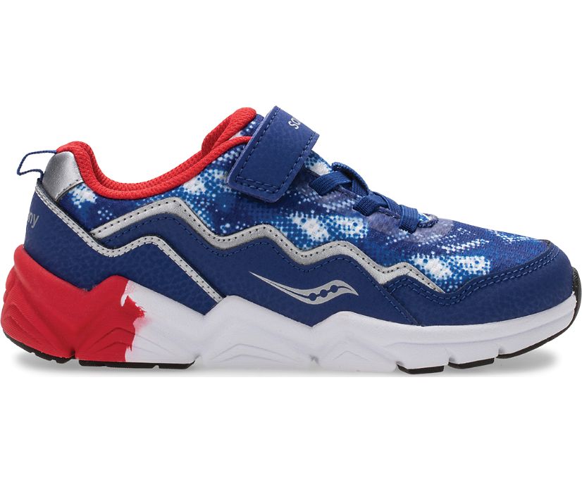 Tenis Saucony Flash A/C 2.0 Niños Azules Rojos Blancos | México 861EBCX